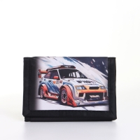 Кошелёк детский на липучке &laquo;Выбражулька&raquo;, цвет чёрный