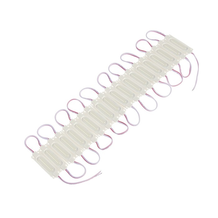 Светодиодный модуль SMD5730, 2 Вт, 6 LED, 190 Lm, IP65, 6500К , 12 V БЕЛЫЙ, набор 20 шт. Светодиодный модуль SMD5730, 2 Вт, 6 LED, 190 Lm, IP65, 6500К , 12 V БЕЛЫЙ, набор 20 шт.