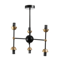 Основание для люстры лофт 6х60Вт Е14 черный Основание для люстры лофт 6х60Вт Е14 черный