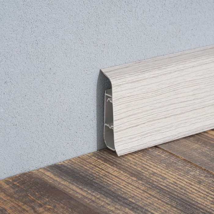 Плинтус напольный 55мм Плинтус напольный 55мм "Деконика", 253 Ясень серый 2,2м