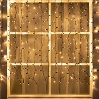 Гирлянда «Занавес» 2 × 1.5 м, IP65, УМС, тёмная нить, 360 LED, свечение тёплое белое, 220 В Гирлянда «Занавес» 2 × 1.5 м, IP65, УМС, тёмная нить, 360 LED, свечение тёплое белое, 220 В