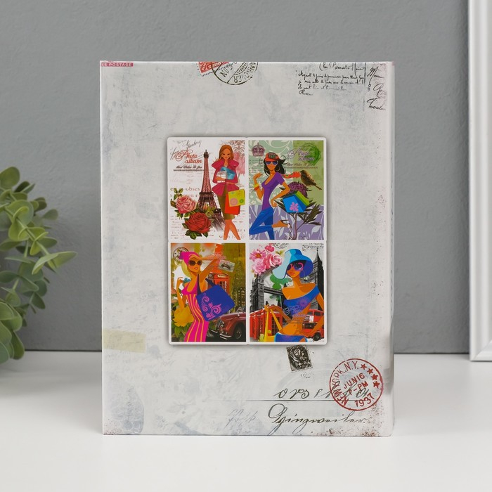 Фотоальбом на 200 фото 10х15 см "Шопинг по Европе" МИКС 23х18х5 см