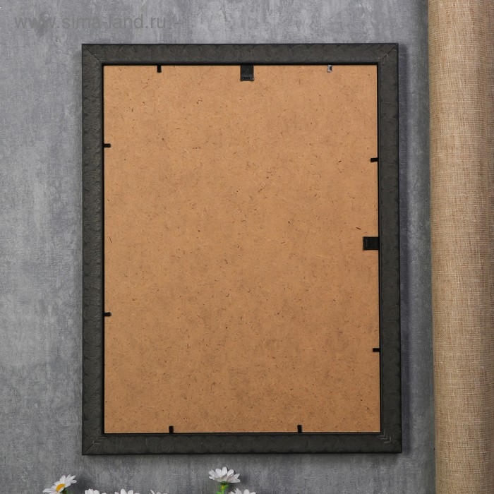 Фоторамка пластик "МИРАМ" 30х40 см 277 чёрный (пластиковый экран)