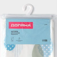 Штора для ванной Доляна &laquo;Капли&raquo;, 180&times;180 см, EVA