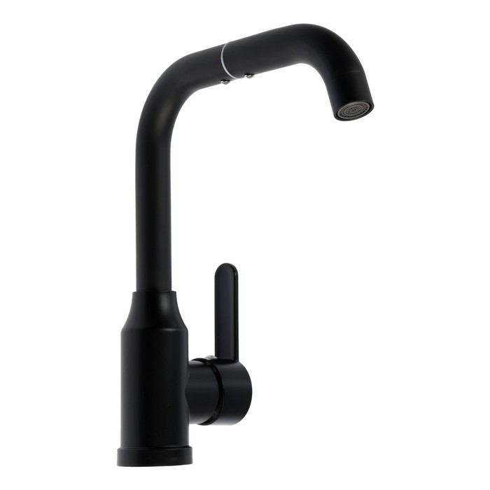Смеситель для кухни ZEIN Z3702, однорычажный, поворотный излив высотой 20 см, черный Смеситель для кухни ZEIN Z3702, однорычажный, поворотный излив высотой 20 см, черный