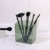 Органайзер - подставка для хранения маникюрных/косметических принадлежностей &laquo;GREEN&raquo;, 11,5 &times; 9 &times; 12 см, цвет полупрозрачный/зелёный