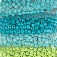 Бисер круглый 6/0 "Оттенки моря" 8 цветов х 10 гр 20х8 см Бисер круглый 6/0 "Оттенки моря" 8 цветов х 10 гр 20х8 см