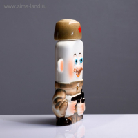 Штоф фарфоровый &laquo;Солдатик&raquo;, 0.35 л, в упаковке книге