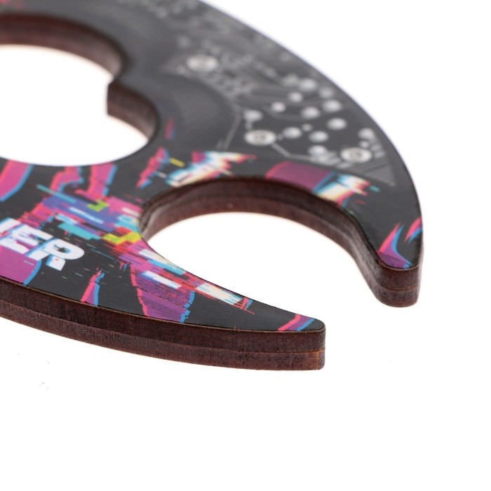 Деревянное оружие, детское сувенирное &laquo;Ножик Керамбит с защитой пальцев&raquo;, 23 х 9 с м