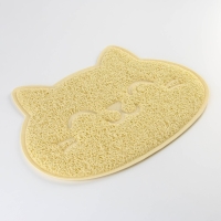 Коврик универсальный под миску и лоток &laquo;Мордочка&raquo;, 30х40 см, бежевый