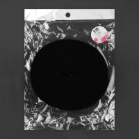 Резинка тканая, мягкая, 40 мм, 4,5 ± 1 м, цвет чёрный/белый Резинка тканая, мягкая, 40 мм, 4,5 ± 1 м, цвет чёрный/белый