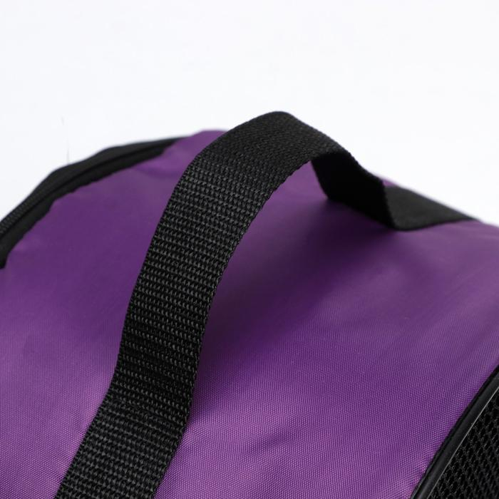 Сумка - переноска для животных, оксфорд, 39 х 19 х 27 см, фиолетовая Сумка - переноска для животных, оксфорд, 39 х 19 х 27 см, фиолетовая