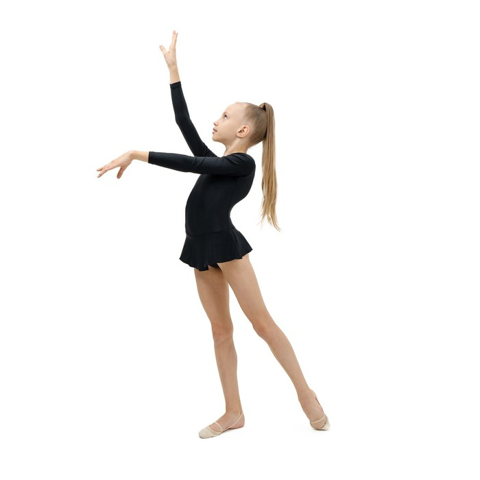 Купальник для гимнастики и танцев Grace Dance, р. 30, цвет чёрный Купальник для гимнастики и танцев Grace Dance, р. 30, цвет чёрный