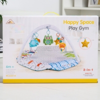 Развивающий коврик &laquo;Совушка&raquo;, подушечки, с дугами, 84х82х0,5