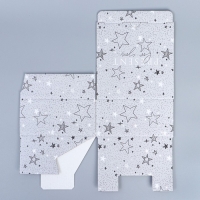 Коробка подарочная сборная, упаковка, &laquo;Звёзды&raquo;, 15 х 15 х 7 см