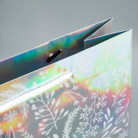 Пакет голографический «Новогодняя поляна», L 31 х 40 х 11.5 см, Новый год Пакет голографический «Новогодняя поляна», L 31 х 40 х 11.5 см, Новый год