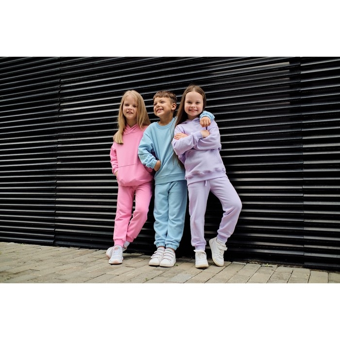 Костюм для девочки (худи, брюки) KAFTAN Костюм для девочки (худи, брюки) KAFTAN "Basic line", размер 28 (86-92), цвет лиловый