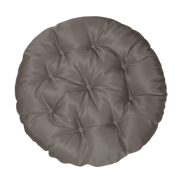 Подушка круглая на кресло непромокаемая D60 см, цвет серый, грета 20%, полиэстер 80% Подушка круглая на кресло непромокаемая D60 см, цвет серый, грета 20%, полиэстер 80%