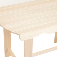 Стол, 120&times;63&times;73см, из липы, с закругленными краями, Экстра
