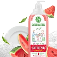 Средство для мытья посуды Synergetic "Арбуз", с антибактериальным эффектом, 1 л Средство для мытья посуды Synergetic "Арбуз", с антибактериальным эффектом, 1 л