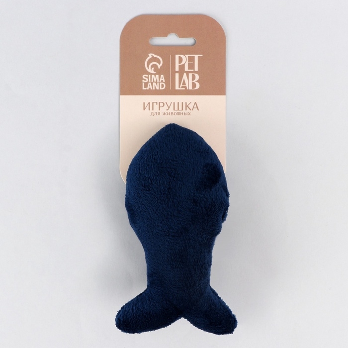 Игрушка для кошки &laquo;Рыбка&raquo; с кошачьей мятой, синяя