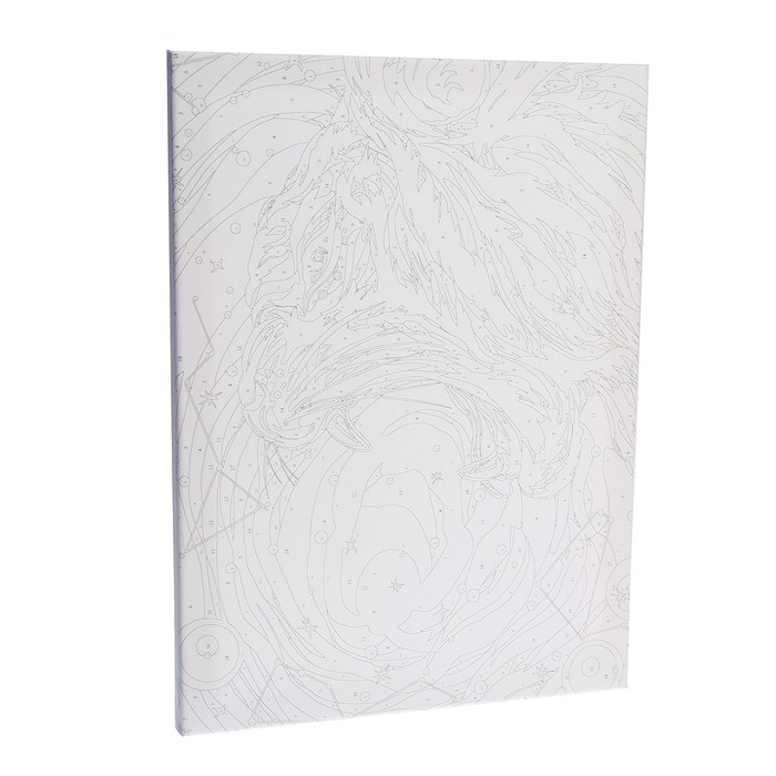 Картина по номерам на холсте с подрамником &laquo;Космический тигр&raquo;, 30х40 см