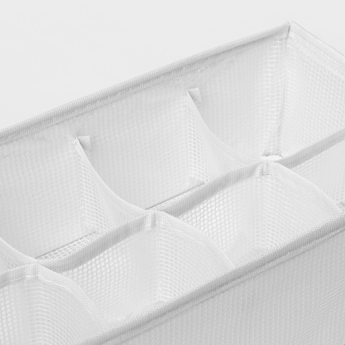 Органайзер для хранения белья LaDо́m, 8 ячеек, 28×16×10 см, цвет белый Органайзер для хранения белья LaDо́m, 8 ячеек, 28×16×10 см, цвет белый