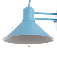 Бра "Бравер" Е27 синий 26х26х30 см