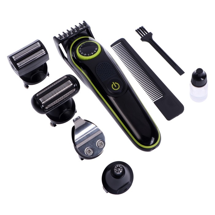 Набор для стрижки Luazon LTRI-07, 5 в 1, 5 Вт, 5 насадок, триммер, АКБ, чёрный Набор для стрижки Luazon LTRI-07, 5 в 1, 5 Вт, 5 насадок, триммер, АКБ, чёрный