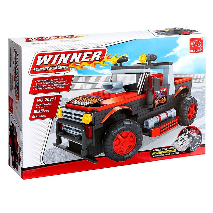 Конструктор на радиоуправлении &laquo;Джип&raquo;, 239 деталей