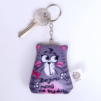 Брелок-антистресс &laquo;Возьми меня на ручки&raquo;, Кот, 7&times;7 см