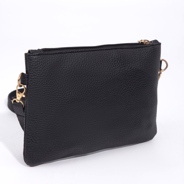 Сумка-клатч на молнии, цвет чёрный Сумка-клатч на молнии, цвет чёрный