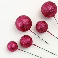 Набор топперов &laquo;Бусины&raquo;, набор 20 шт., цвет бордовый