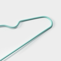 Плечики - вешалки для одежды антискользящие Доляна, 40×19 см, 10 шт, цвет зелёный Плечики - вешалки для одежды антискользящие Доляна, 40×19 см, 10 шт, цвет зелёный