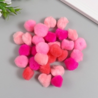 Декор для творчества "Помпончики. Розовый закат" d=2,5 см набор 30 шт Декор для творчества "Помпончики. Розовый закат" d=2,5 см набор 30 шт