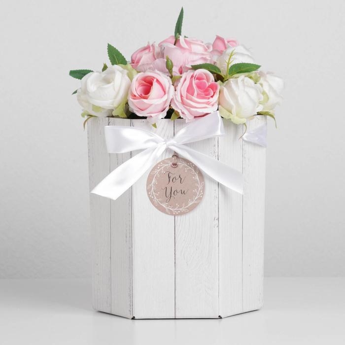 Коробка подарочная складная шестигранник For You, 17 х 14,8 х 19,5 см Коробка подарочная складная шестигранник For You, 17 х 14,8 х 19,5 см