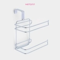 Держатель для туалетной бумаги двойной Доляна, 18×15×20 см Держатель для туалетной бумаги двойной Доляна, 18×15×20 см