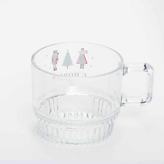 Новый год. Кружка стеклянная &laquo;С Новым годом!&raquo;, 270 мл