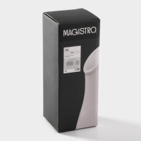 Ваза для цветов фарфоровоая Magistro &laquo;Бланш&raquo;, 7&times;18,5 см, цвет белый