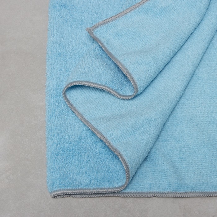 Тряпка для пола Raccoon, 250 г/м², 60×80 см, микрофибра, с оверлоком, 1 шт, цвет голубой Тряпка для пола Raccoon, 250 г/м², 60×80 см, микрофибра, с оверлоком, 1 шт, цвет голубой