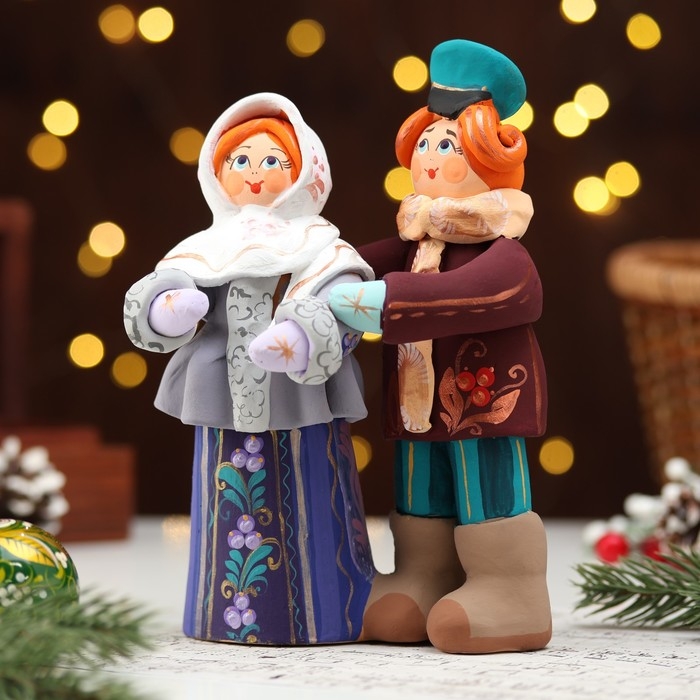 Ковровская игрушка Ковровская игрушка "Парочка, зима", керамика