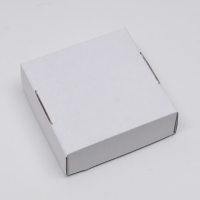 Коробка самосборная, крафт, белая, 16 х 16 х 6 см