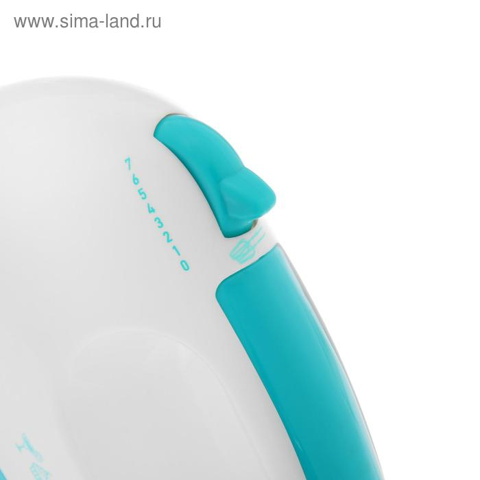 Миксер HOMESTAR HS-2006, стационарный, 150 Вт, 2 л, 7 скоростей, бело-бирюзовый Миксер HOMESTAR HS-2006, стационарный, 150 Вт, 2 л, 7 скоростей, бело-бирюзовый