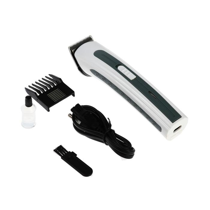 Машинка для стрижки Luazon LTRI-11, 3 Вт, 3 мм, АКБ, серая Машинка для стрижки Luazon LTRI-11, 3 Вт, 3 мм, АКБ, серая