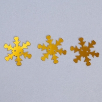 Пайетки &laquo;Снег&raquo; 20 г, цвет золото, 25 мм