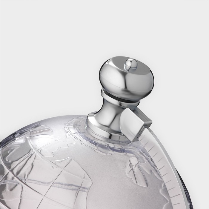 Башня пивная с воронкой &laquo;Земной шар&raquo;, 1,9 л, цвет серебристый