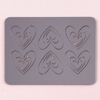 Набор топперов &laquo;Сердечки&raquo;, цвет золото