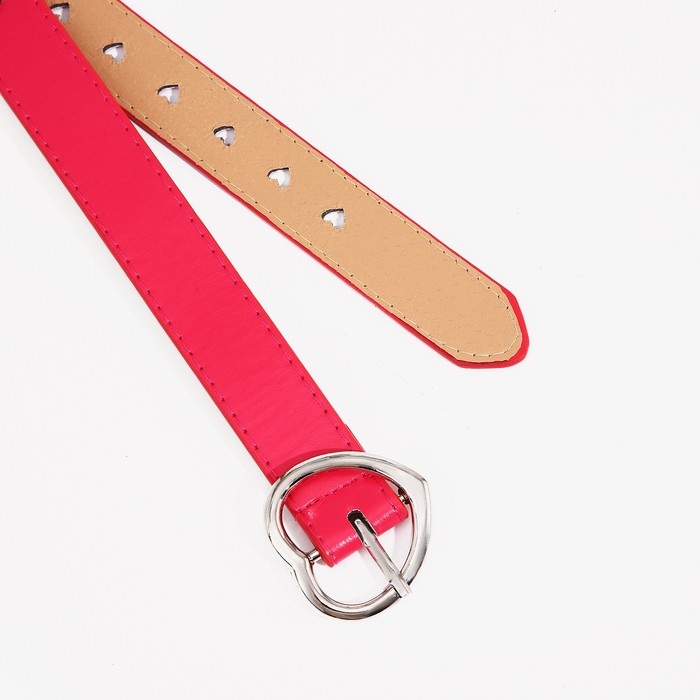 Ремень детский, ширина 2.4 см, пряжка металл, цвет фуксия