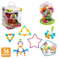 Конструктор &laquo;Забавные присоски&raquo;, 56 деталей