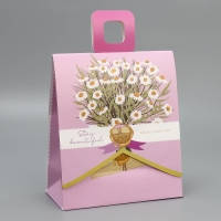 Пакет подарочный с формовым клапаном, упаковка, &laquo;Вдохновляй&raquo;, 23 х 27 х 11.5 см